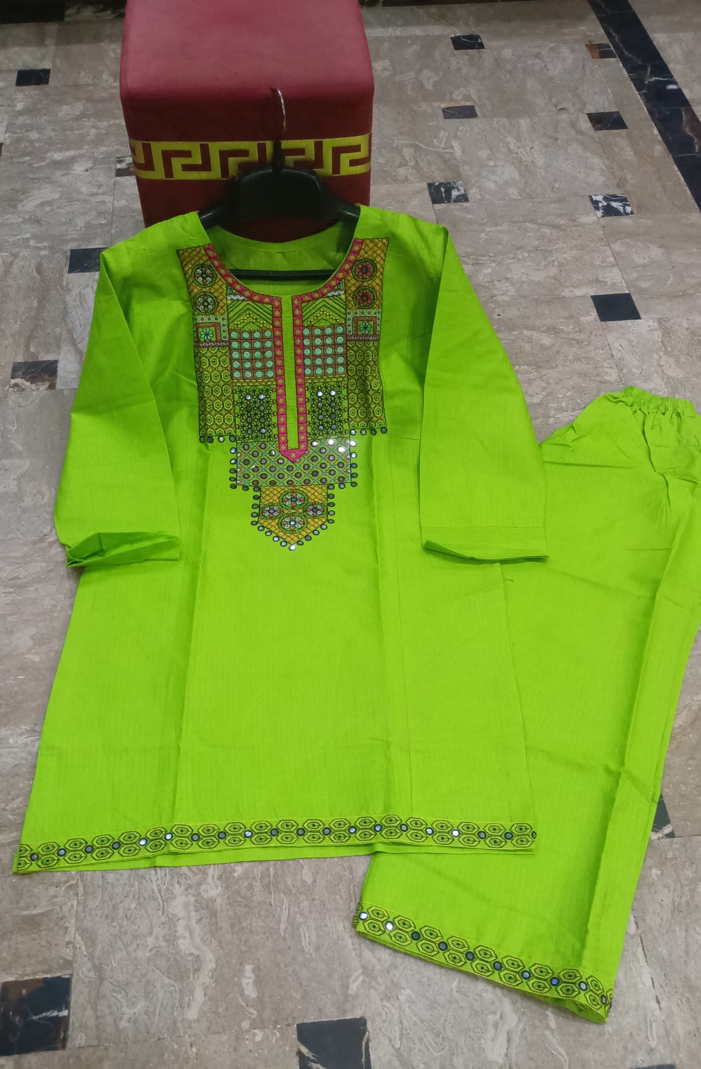 Elegant Summer Collection Embroidery 2 Piece Suit