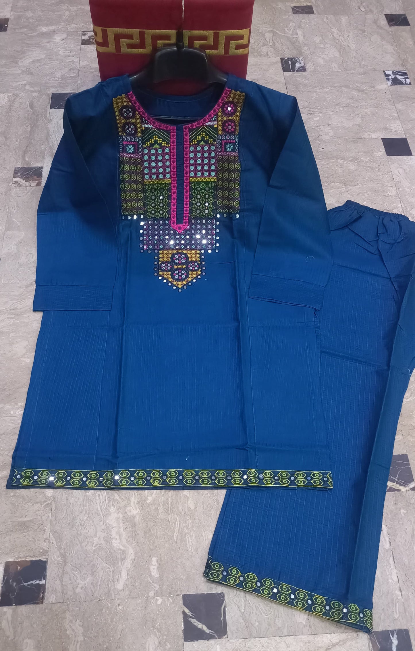 Elegant Summer Collection Embroidery 2 Piece Suit