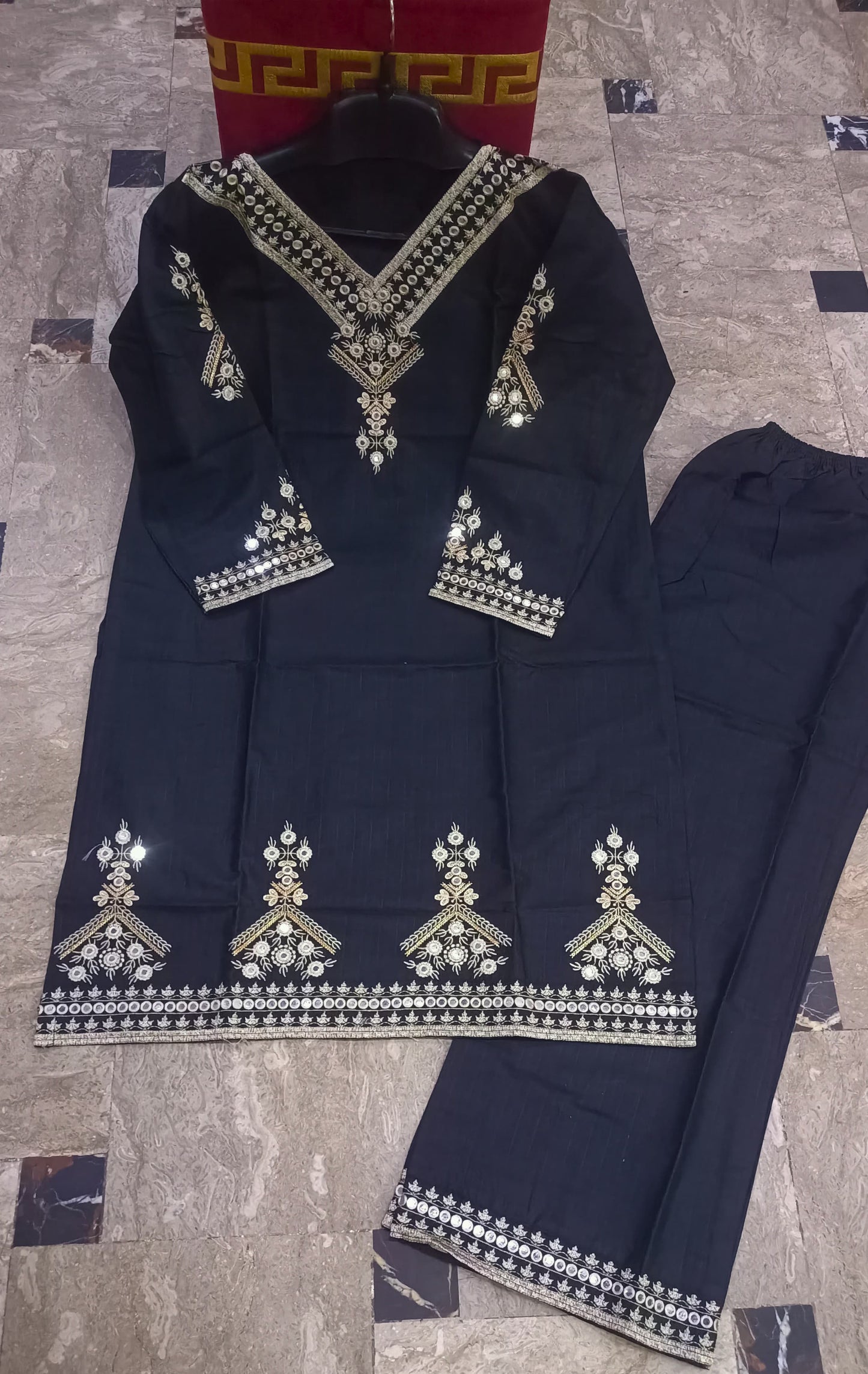 Elegant Summer Collection Embroidery 2 Piece Suit