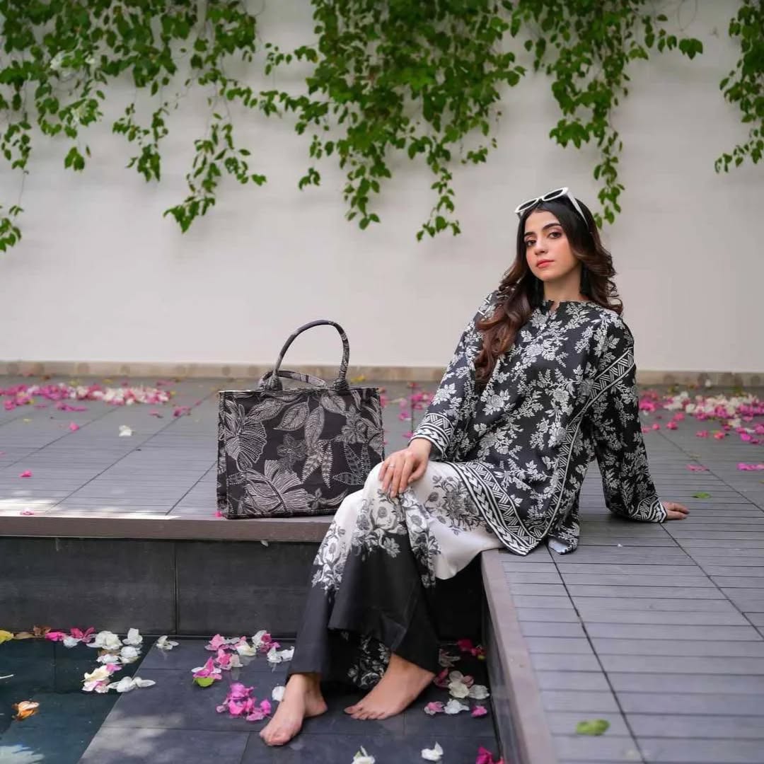 DILRUBA DIGITAL PRINTED 2 pieces stitched
