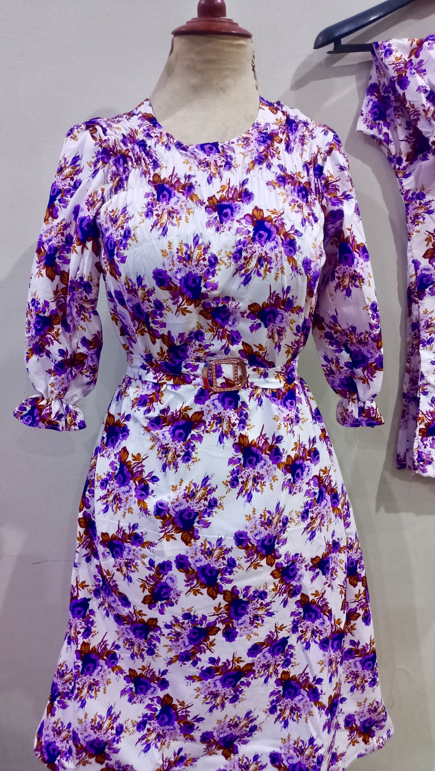 Floral digital print Cotton Frill Maxi 2 Piece