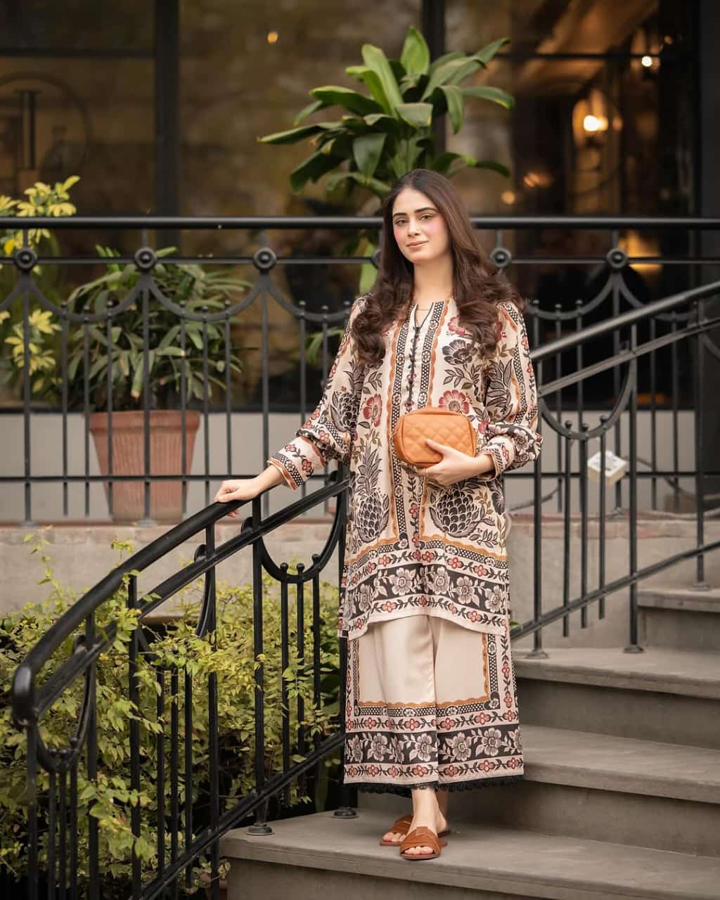 MINAAL PLAZO DIGITAL PRINTED 2Pc Stitched for Girls