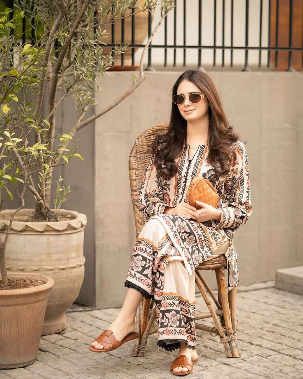 MINAAL PLAZO DIGITAL PRINTED 2Pc Stitched for Girls