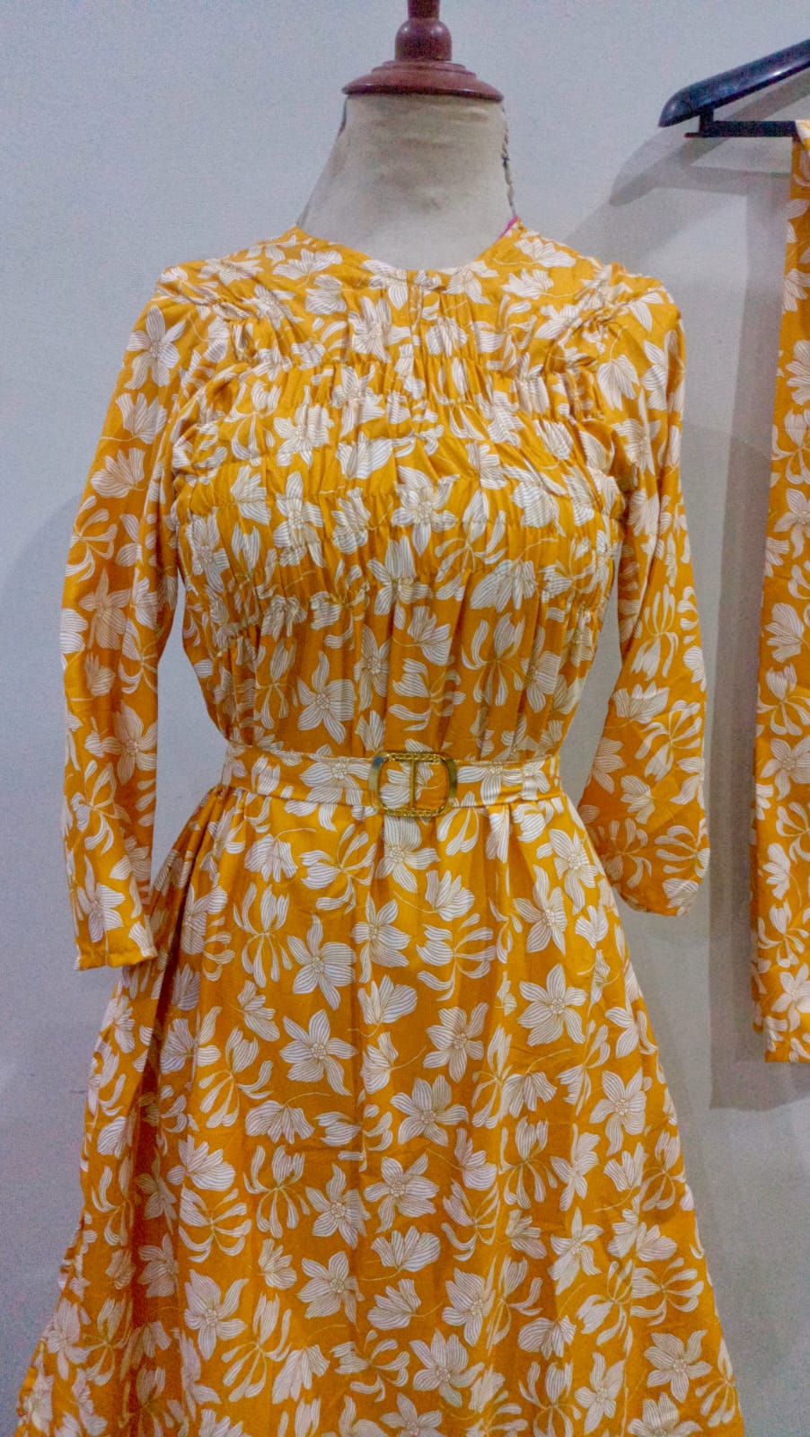 Floral digital print Cotton Frill Maxi 2 Piece