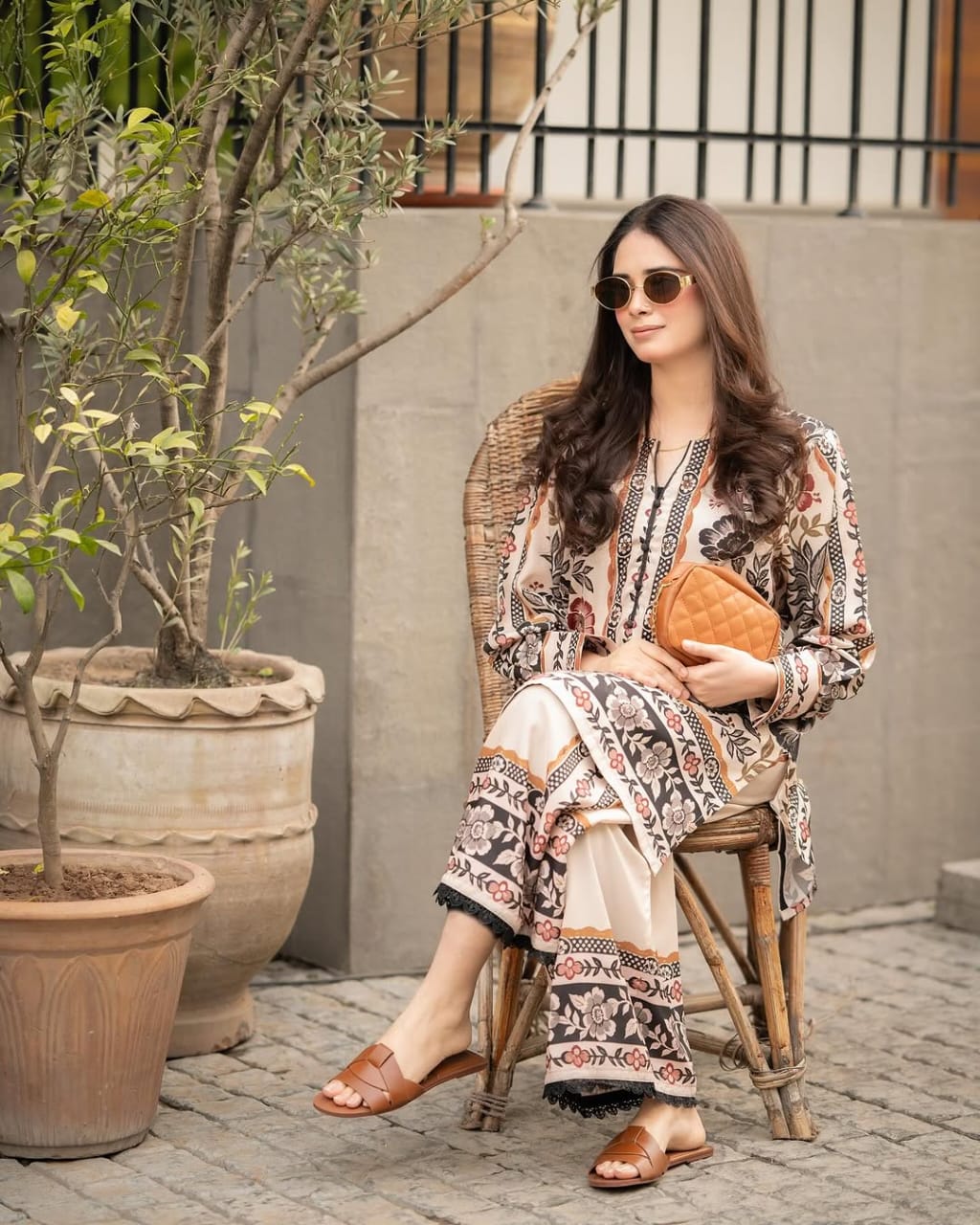 MINAAL PLAZO DIGITAL PRINTED 2Pc Stitched for Girls