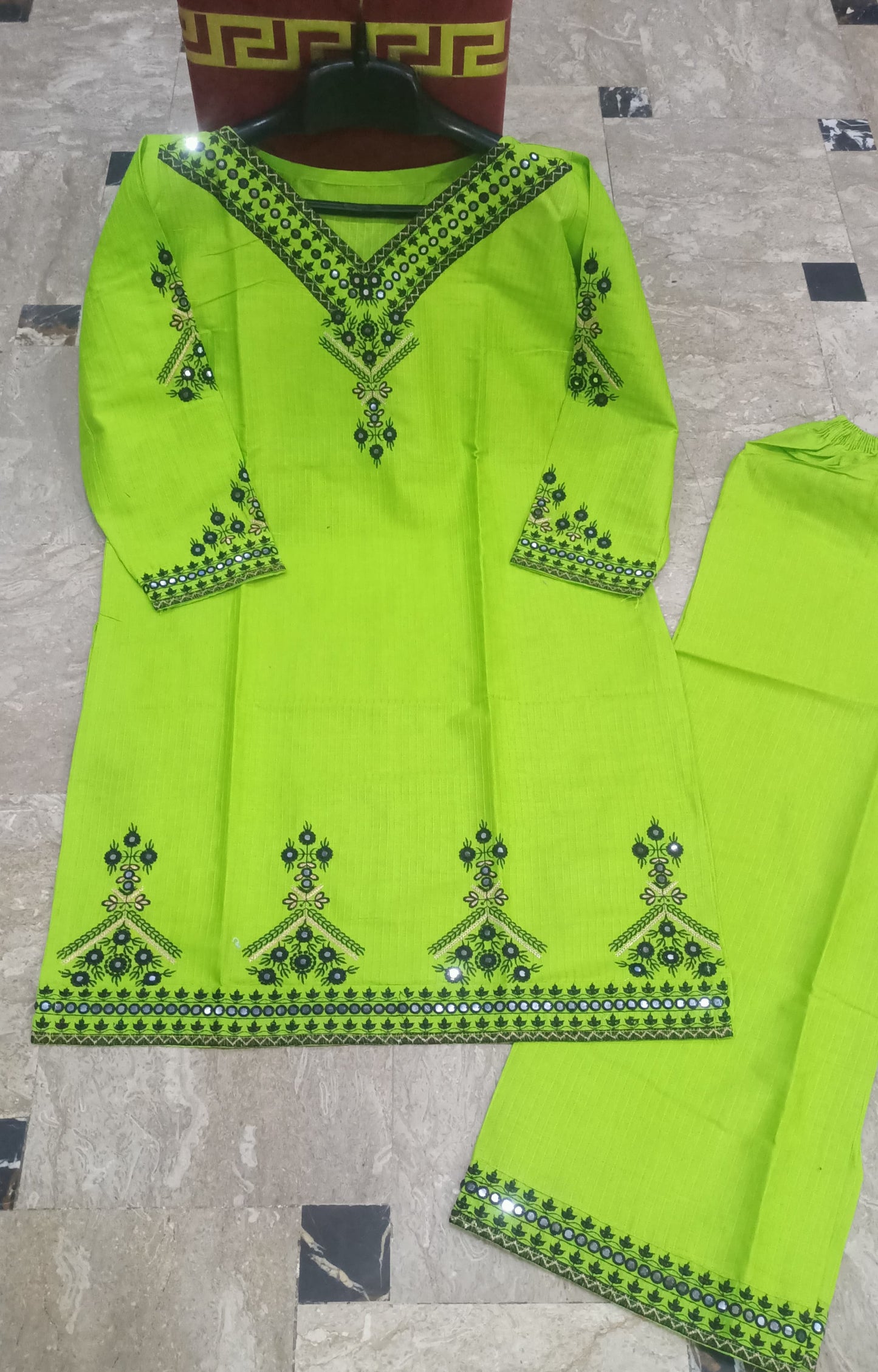 Elegant Summer Collection Embroidery 2 Piece Suit