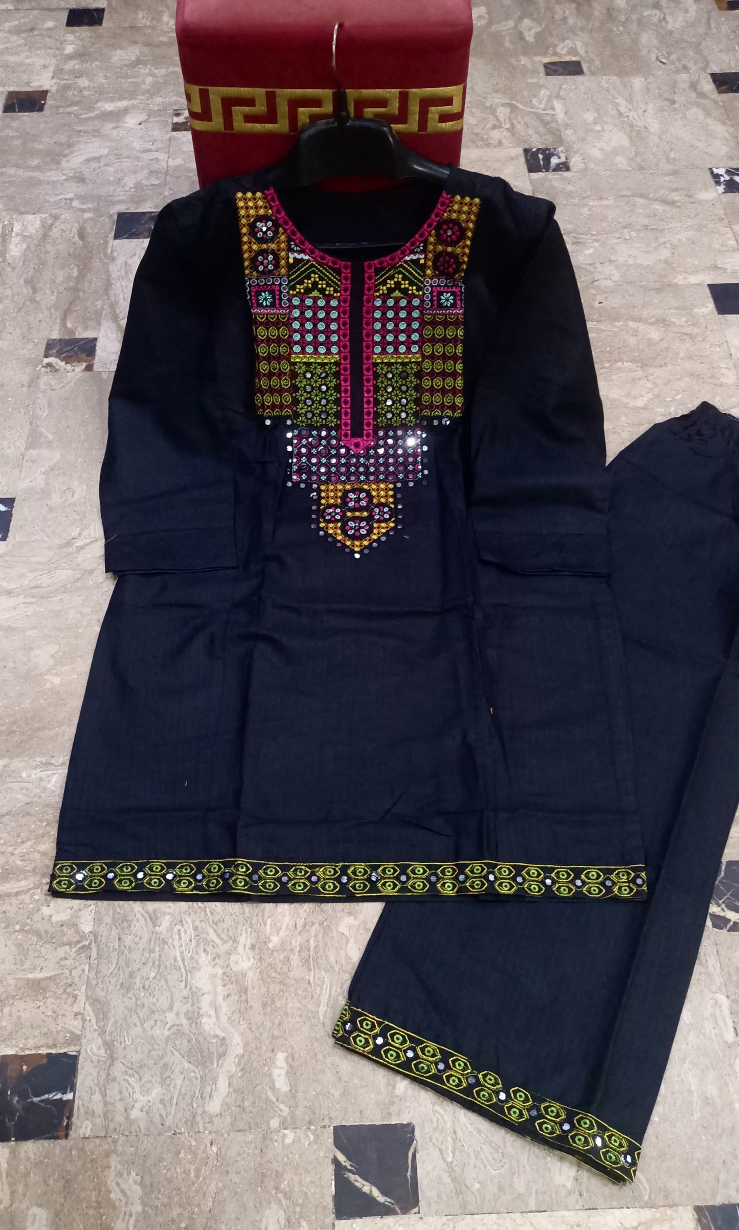 Elegant Summer Collection Embroidery 2 Piece Suit