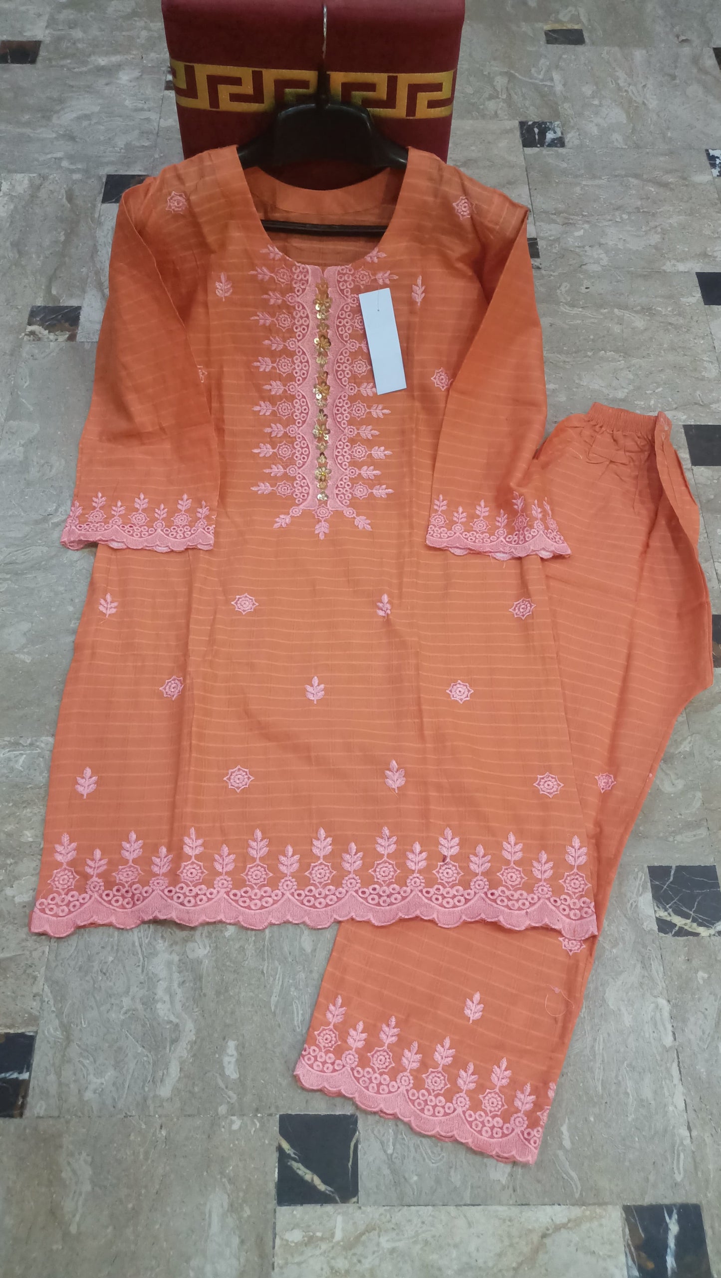 Elegant Summer Collection Embroidery 2 Piece Suit