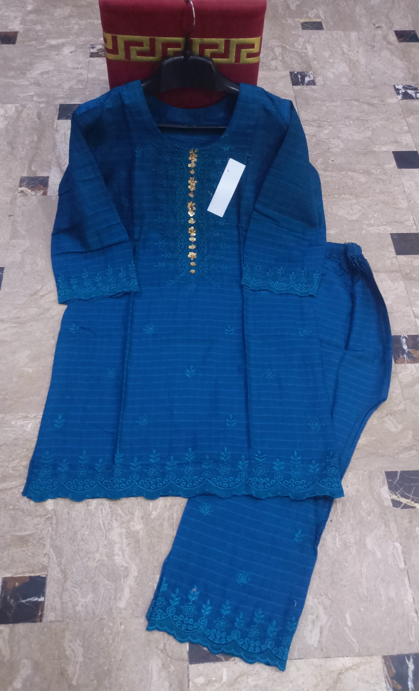 Elegant Summer Collection Embroidery 2 Piece Suit