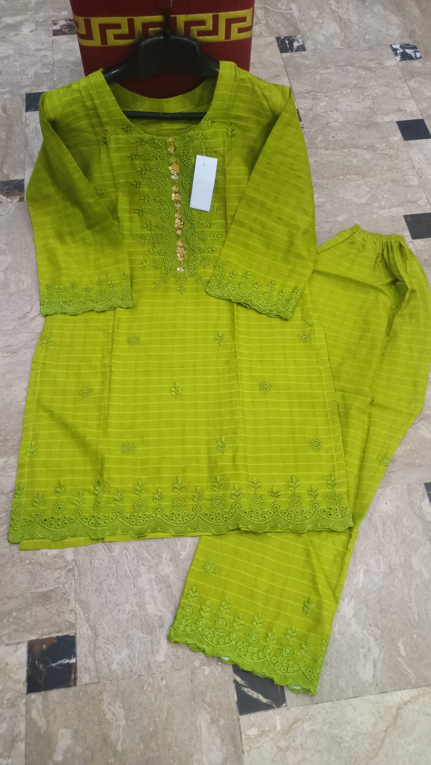 Elegant Summer Collection Embroidery 2 Piece Suit