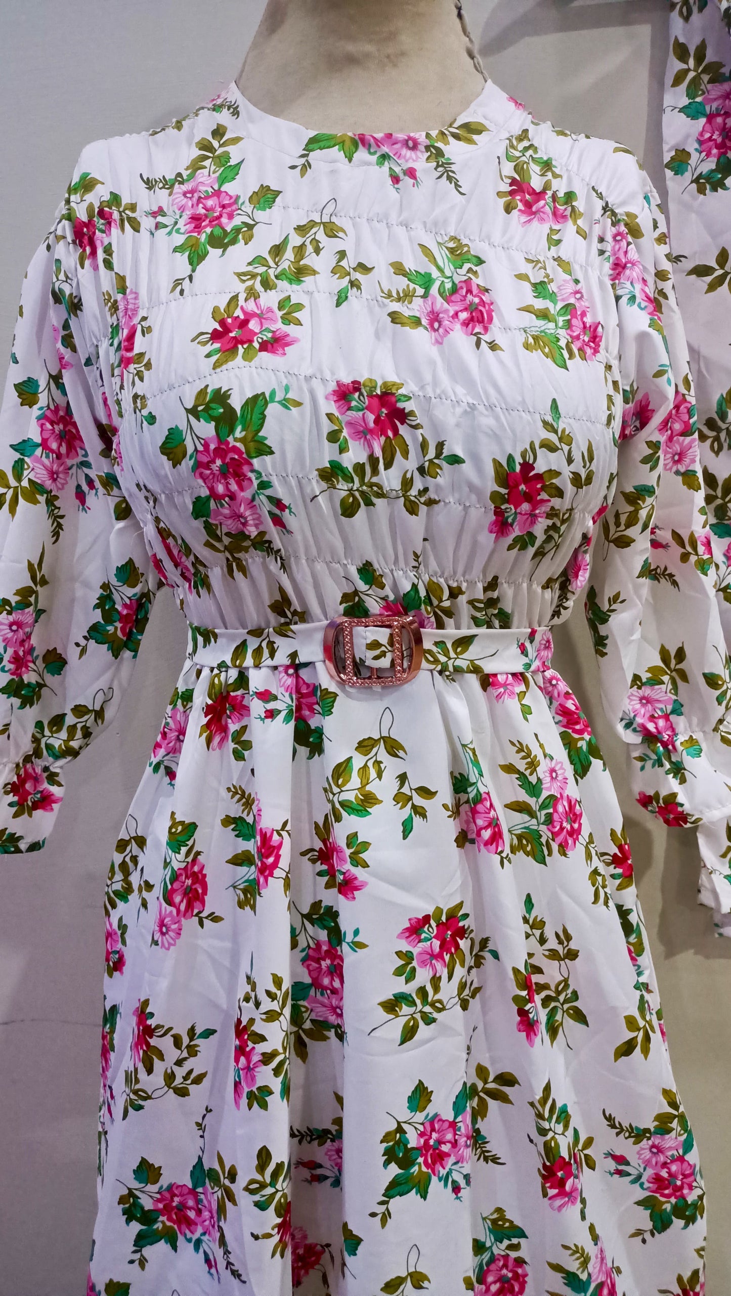 Floral digital print Cotton Frill Maxi 2 Piece