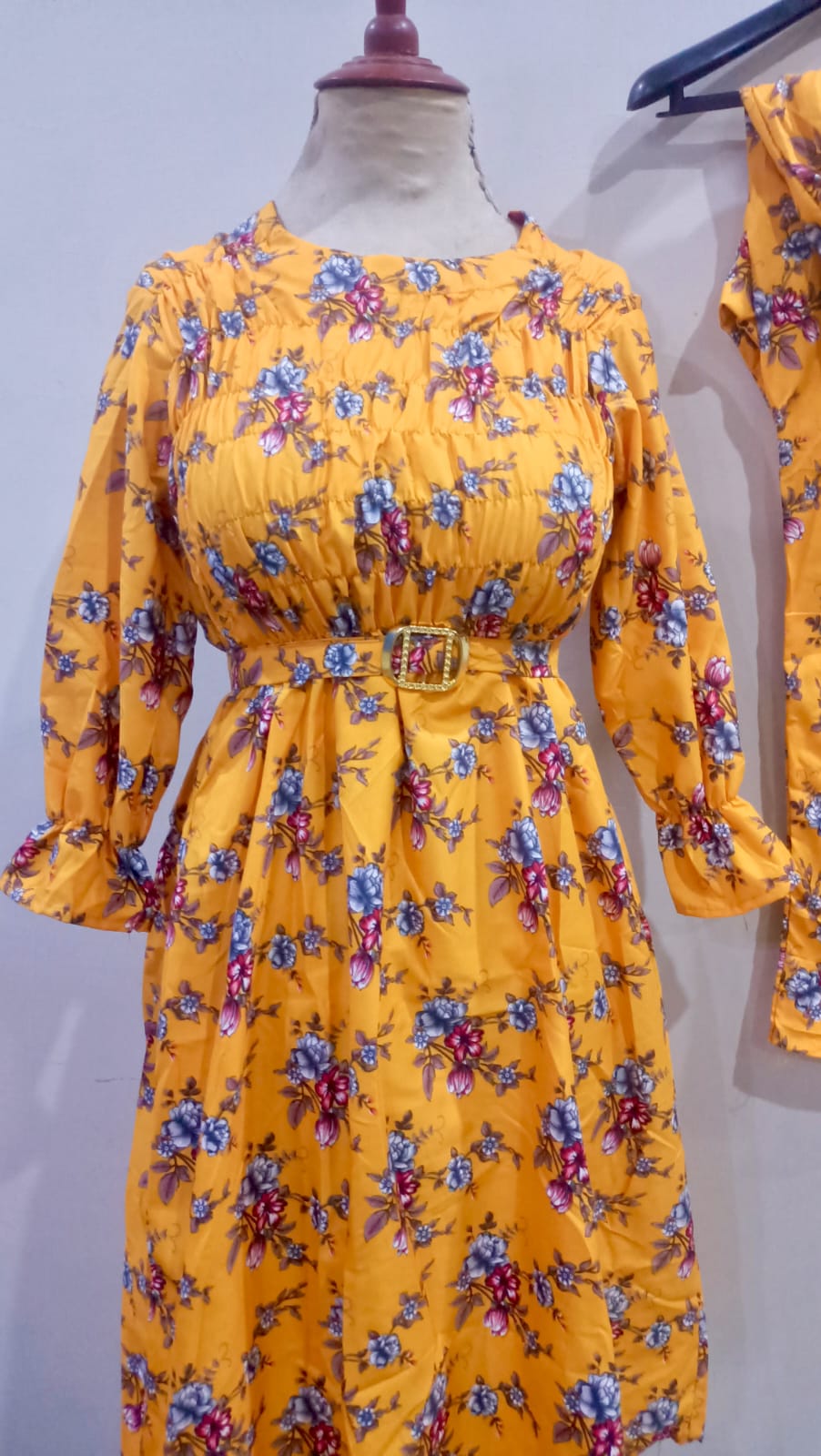Floral digital print Cotton Frill Maxi 2 Piece