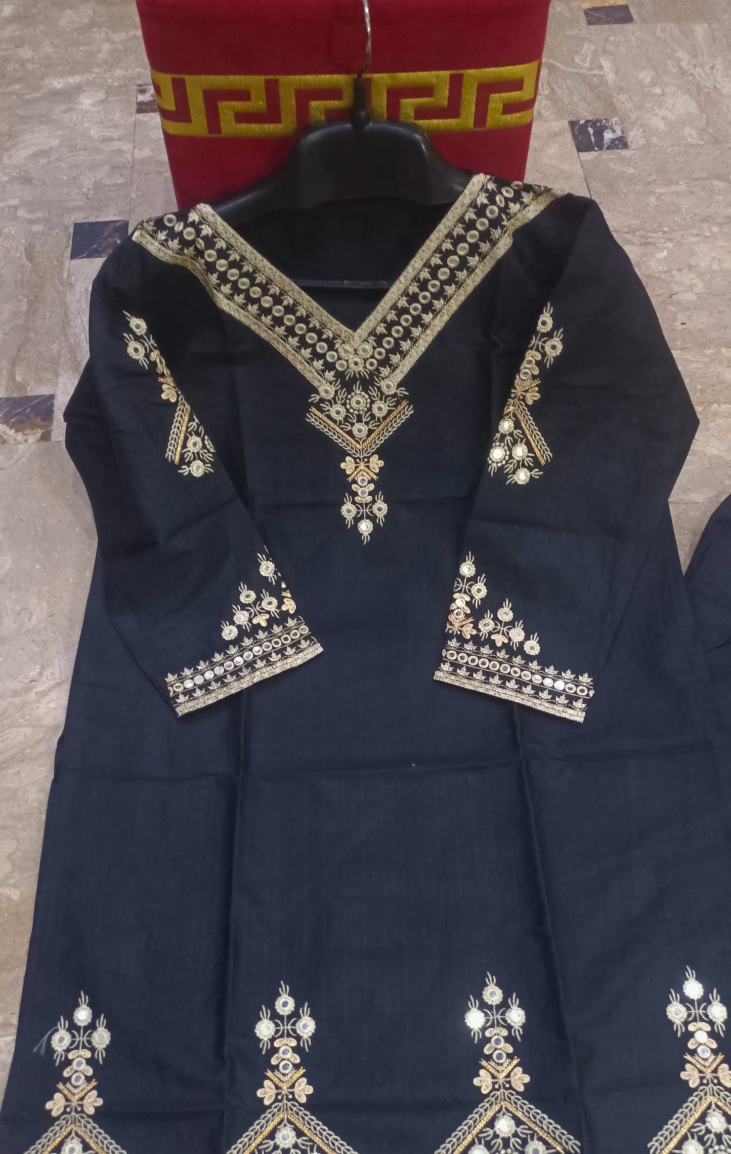 Elegant Summer Collection Embroidery 2 Piece Suit