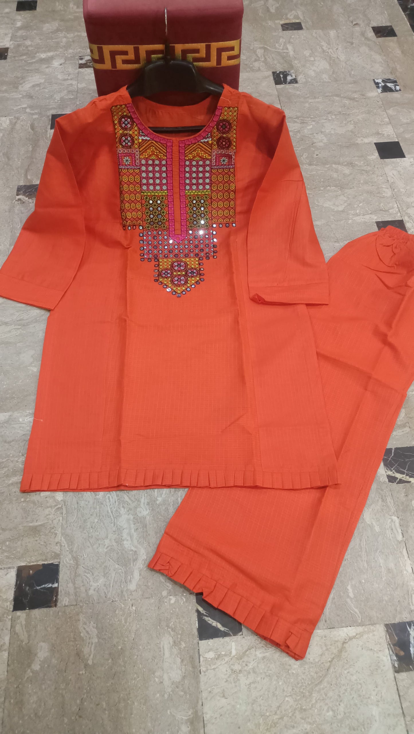 Elegant Summer Collection Embroidery 2 Piece Suit